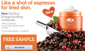 origins free sample