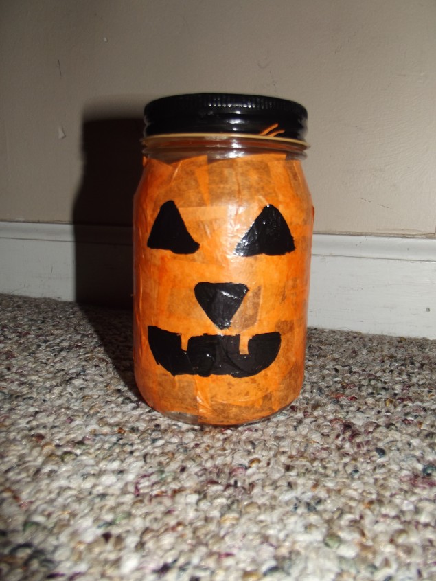 Mason Jar Pumpkin