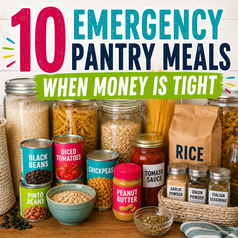 10 Emergency Pantry Meals When Money Is Tight (Cheap Meals From What You Already Have)