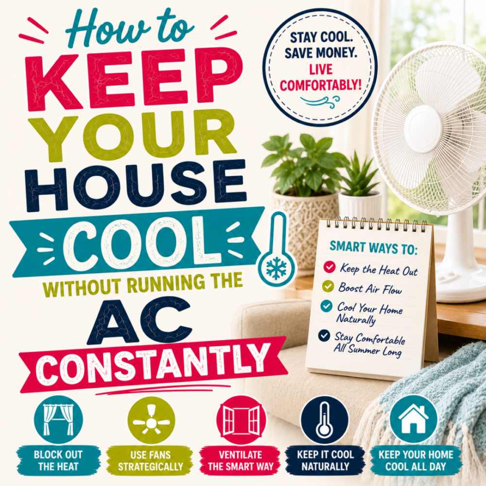 How to Keep Your House Cool Without Running the AC Constantly