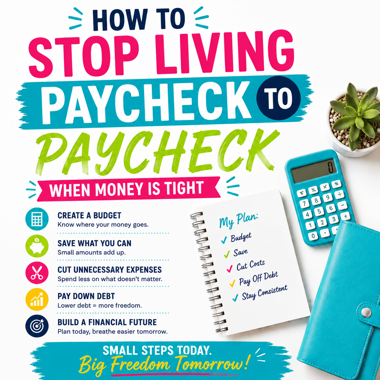 How to Stop Living Paycheck to Paycheck When Money Is Tight