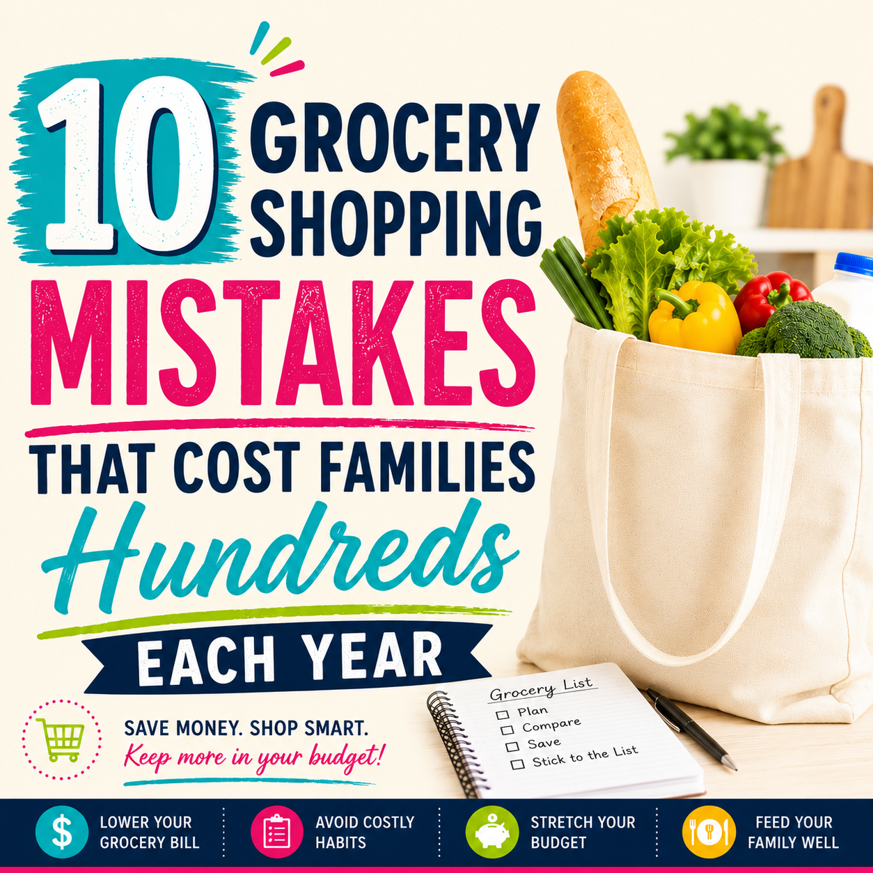 10 Grocery Shopping Mistakes That Cost Families Hundreds Each Year