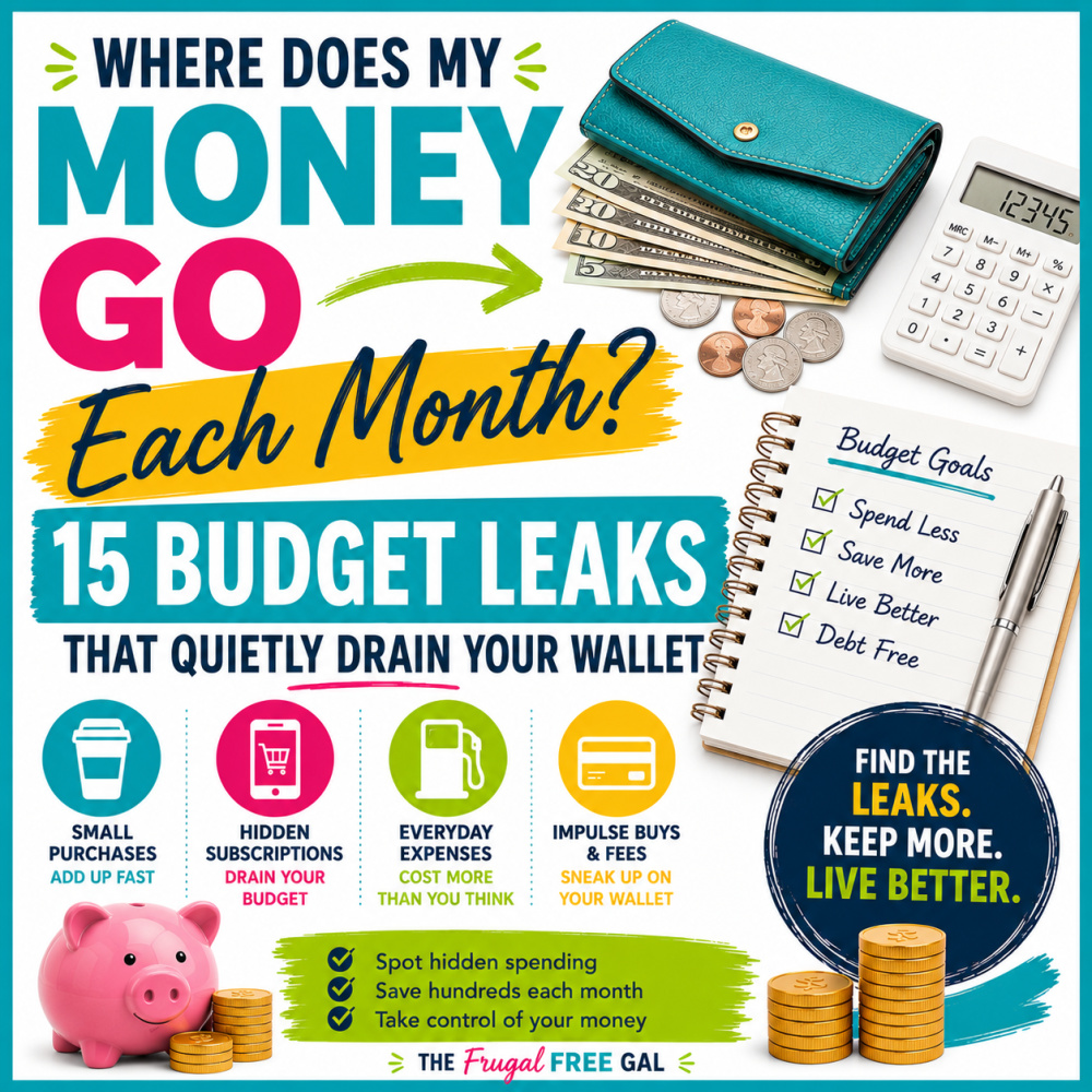 Where Does My Money Go Each Month? 15 Budget Leaks That Quietly Drain Your Wallet